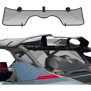 StarknightMT Maverick R Rear Windshield Compatible With 2024 2025+ Can Am Maverick R& R MAX, Light Tint Maverick R Windshield- Heavy Duty PC