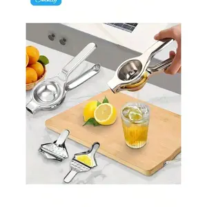 Premium Lemon Squeezer, Large Heavy Duty Handhelp Juicer For Lemon, Metal Hand Press Citrus Juicer, Lime Squeezer Bar Tool, Manual Citrus Press