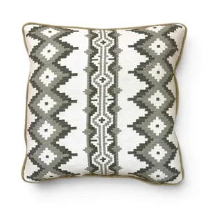 Navajo Nation Pillow by Kevin Aspaas - Green
