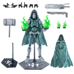 T13 Action Figure Set 3D Printed Toy T13 Dummy 13 Titan 13 t13 Action Figure Accessories Death Cape Skeleton Robot Cool Robot