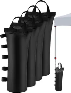 120LBS Extra Large Heavy Duty Canopy Weights Sand Bags for Ez Pop Up Canopy Tent Gazebo Outdoor Instant Sun Shelter Patio Umbrella, Upgraded 5 Full-Sized Magic Stick and 2 Nylon Handles, 4Pack