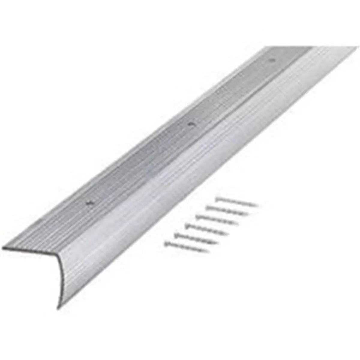 212 MAIN Aluminum Fluted Edge Stair Edging, 36 In Silver, M-D Building Products 78022