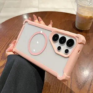 High Quality Transparent Magnetic Phone Case for Samsung Galaxy S26 Ultra S25 Ultra S24 Ultra S26 Plus S25 Plus S24 Plus, Wireless Charging Support