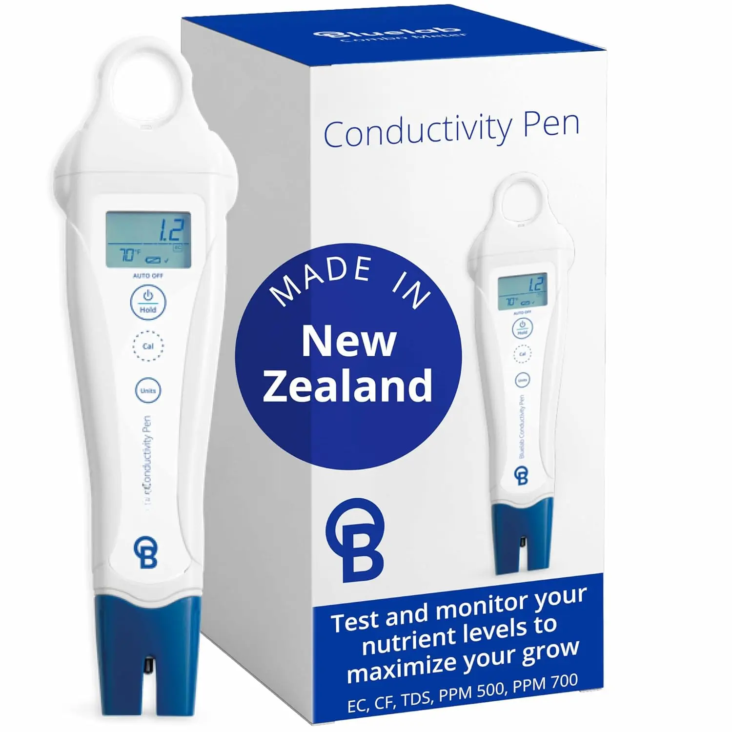 PENCON Conductivity Pen and Digital TDS Meter, Water Tester for Temperature and Nutrient (CF, EC, PPM 500, PPM 700), TDS Testing Kit for Hydroponic System and Indoor  Grow