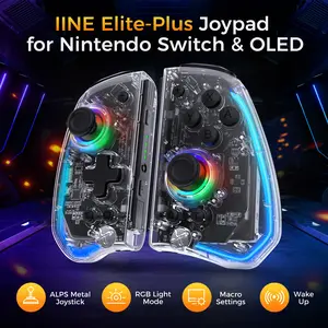 IINE Nintendo Swtich Elite Plus Joypad ALPS Metal Joystick with Light for Nintendo Swtich/Lite/OLED