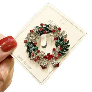 Christmas Brooch Cute Old Man Oil Dripping Badge Accessories Personalized Cartoon Christmas Series Chest Badge