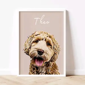 Custom Pet Portrait - Pet Photo + Name, Featuring Theo, with Name Text, Ideal for Home Decor and Personalization https://jacksonpetstore.com/products/custom-pet-portrait-pet-photo-name?utm_source=copyToPasteBoard&utm_medium=product-links&utm_content=web