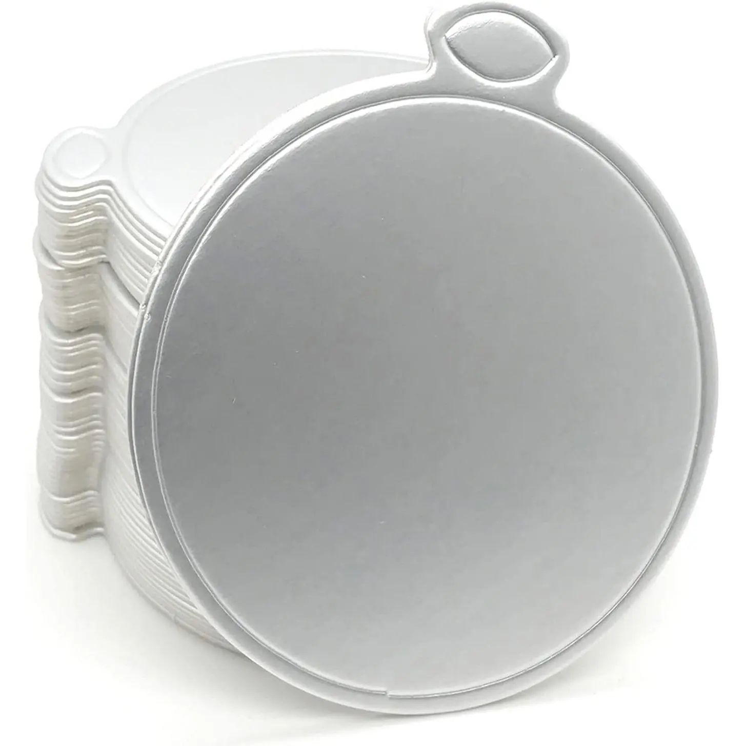 100 Mini Cake Boards, 3.1" Mini Round Cardboard, Mousse Cupcake Base for Cake Dessert,