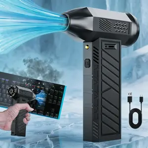 Wireless Electric Air Duster Powerful Rechargeable Air Blaster for Dusting Computer Laptop Keyboard Car Interior Home Cleaning Portable Cordless Air Compressor Gun