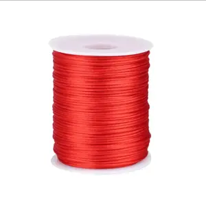 Nylon Satin Cord Beading Braided Thread String for Macrame Bracelets Chinese Knotting,Necklaces,Jewelry Making