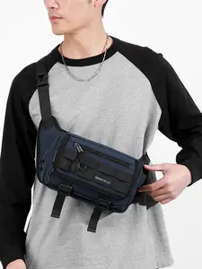 Men's Multifunctional Outdoor Chest Bag, Large Capacity Lightweight Casual Waterproof Shoulder Backpack, Sports Cycling Waist Pack