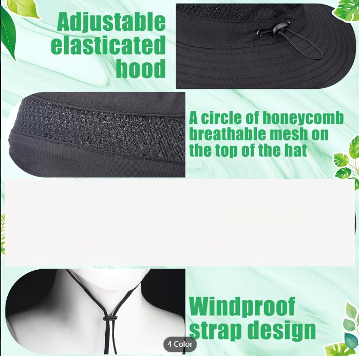 USB & Solar Powered Summer Sun Hat with Dual Fans – Wide Brim Outdoor Hat for Men & Women, Hiking & Fishing