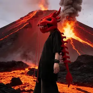 New Trendy Chinese Dragon Tentacle Dinosaur Skeleton Head Costume, Outer Shell Toy Doll Decoration, Collectible Figurine, Collectible Figures