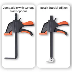 Imbot Bar Clamps Quick-Grip Clamps with Flexible Spreader for One-Handed Ratchet Operation in Woodworking Tasks