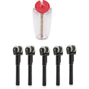 Replacement Wheel Flint Stone Barrel Lighter Mechanism Parts, 5 Pack Compatible with Clipper Lighter, Durable Repair Replacement Accessories for Flint Wheel Assembly, Lighter Maintenance, Spare Parts and Everyday Use