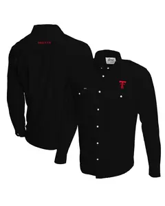 Texas Tech Tailgater Pearl Snap Button Down Long Sleeve Shirt Block