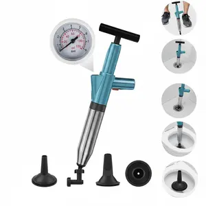 High Pressure Air Drain Blaster Pump – Professional Toilet & Sink Clog Remover Tool with Multiple Attachments | Powerful Pipe Cleaning Solution for Bathroom, Kitchen & Sewer Blockages
