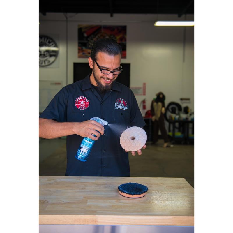 CHEMICAL GUYS Polishing Pad Cleaner – Citrus-Based Cleaning Solution Removes Polishes, Compounds & Waxes from Foam, Wool & Microfiber Pads, Restores Performance, Prevents Swirls & Extends Pad Life