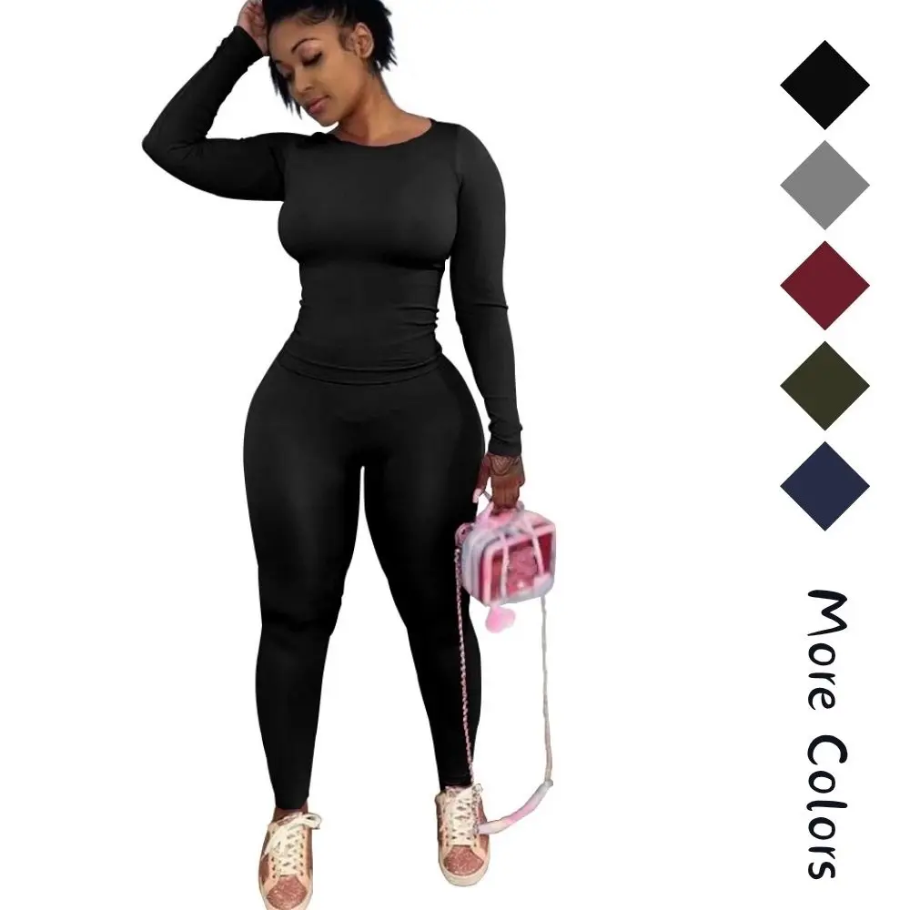 Women's 2 Piece Outfits Track Suits Long Sleeve Top Jogger Legging Pants Workout Sets for women Women's 2 Piece Outfits Track Suits Long Sleeve Top Jogger Legging Pants Workout Sets for women