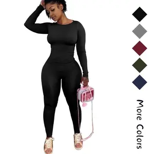 Women's 2 Piece Outfits Track Suits Long Sleeve Top Jogger Legging Pants Workout Sets for women