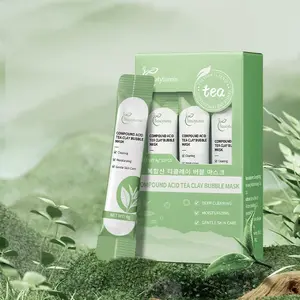 Centella Asiatica Bubble Mask | 10-Second Auto-Foaming | Tea & Centella Clay | Gentle Daily Use | Refreshing Skin Feel (1 BOX, 12pcs)