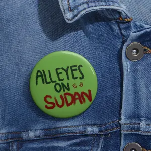 all eyes on sudan pin africa activism  black lives matter pin Custom Pin Buttons