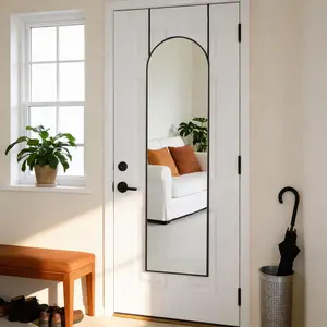 Full Length Mirror with Aluminum Alloy Frame, Wall Mounted or Door Hanging for Bedroom and Entryway Décor