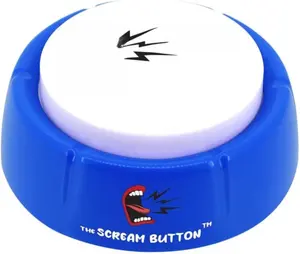 The Scream Button - Man and Woman Voice Screams Talking Button - Funny Talking Button, Stress Relief Talking Toy and More