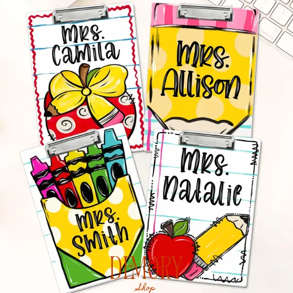 Custom Teacher Acrylic Clipboard With Name, Back To School Gift, Teacher Appreciation Gifts, End Of Year Gifts For Teacher, Teacher Acrylic Paper Clipboard