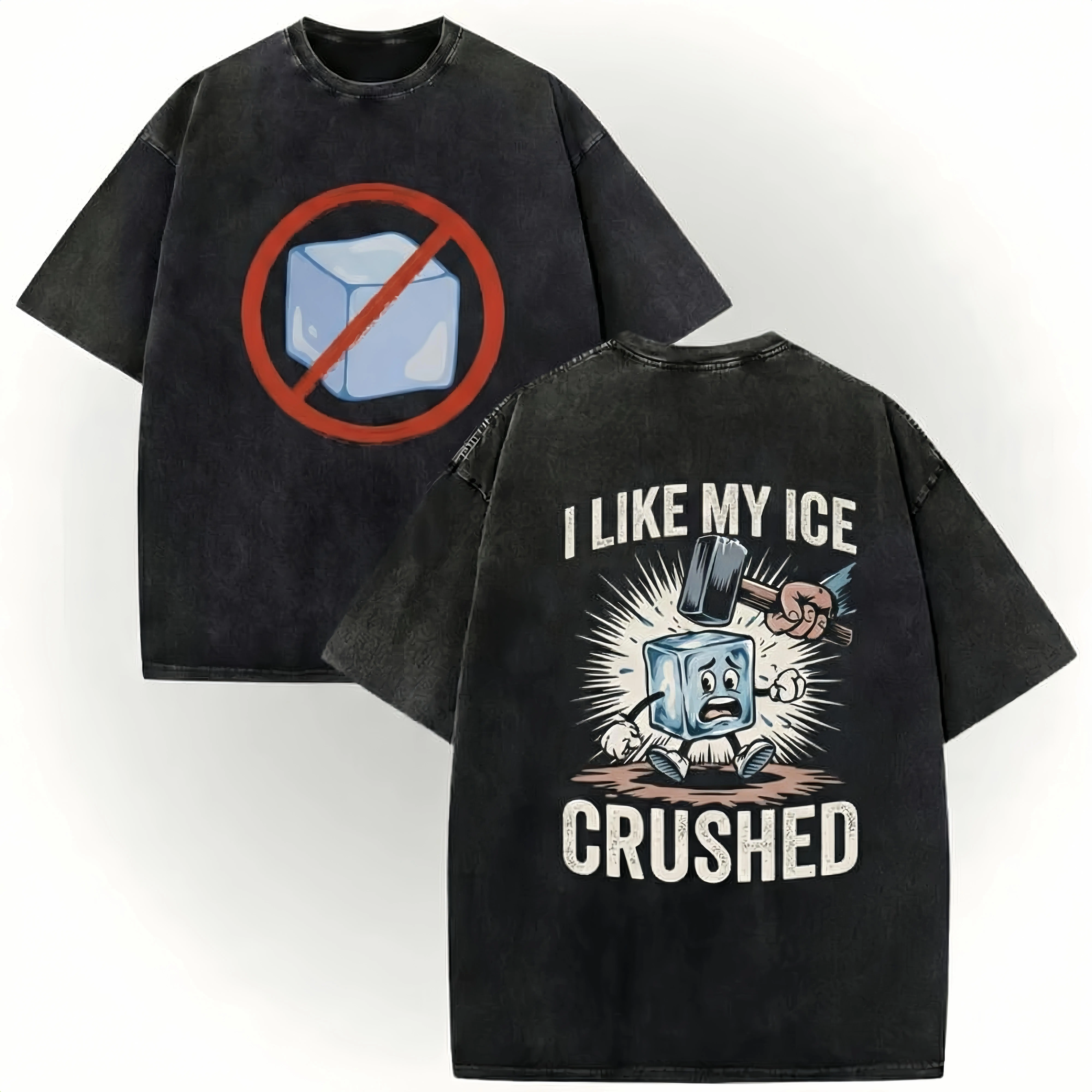 Men's Soft 100% Cotton Abolish ICE Printed Graphic Tshirt, Classic Fit Streetwear Short Sleeve Top