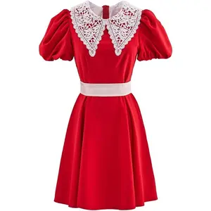 Little Orphan Annie Cosplay Costume Annie Red Dress Musical theater Dress Adult Halloween Outfit for Women