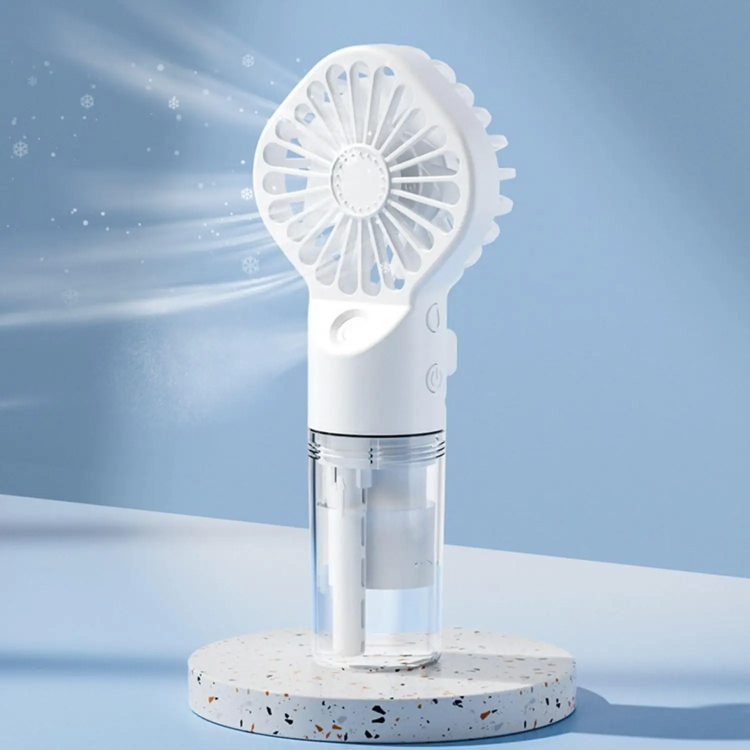 Portable Handheld Fan with Spray, Summer Type-C Rechargeable Handheld Fan, Handheld Atomizing Fan, Portable Fan for Travel, Office, Outdoor