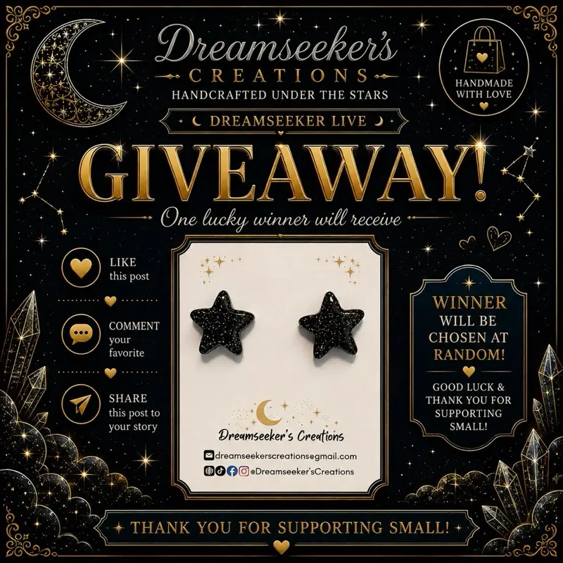 (Givy) Handmade Polymer Clay Earrings with Nickel-Free metal by Dreamseeker’s Creations.