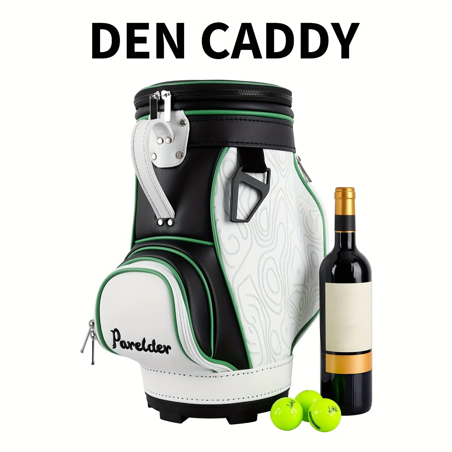 Wuday Golf Den Caddy PU Embroidered Portable Golf Bag with Insulation Layer Best Gift For Golf Fans accessories