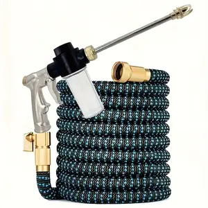 High Pressure Car Wash Gun Set, Automatic Retractable Garden Hose Soft Tube, Gardening Watering Hose, Home Use