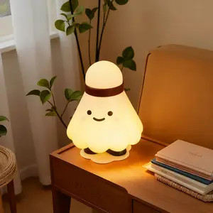 Night Light For Kids, Badminton Light For Nursery With 3-Level Brightness Changeable, Rechargeable Tap Light & Touch Control