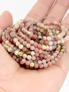 Natural Stone Round Beads 4mm for Jewelry Making, DIY Necklaces & Bracelets, Handmade Women's Jewelry, Craft Materials, Random Color & Texture