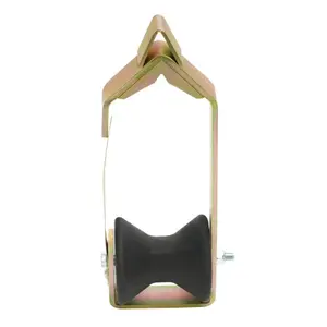 1 Pcs Universal Cable Roller 3" in Diameter Including Fiber Optic Cable Aerial Cable Support Tool Steel+Plastic Zinc-Plated Colored Zinc Installation Outdoor