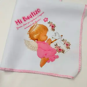 12pcs Recuerdos Para Bautizo, Servilletas de tela  Para Bautizo 12x12”