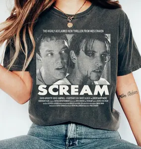 Vintage Scream 7 Horror Shirt, Retro Kill Tour Graphic Tee, Ghostface 30Th Anniversary Shirt, Victim List Merch