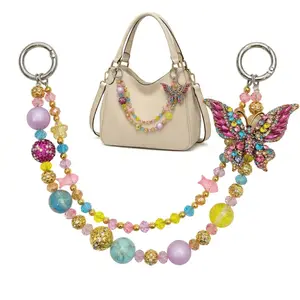 Butterfly Bag Accessories, Decorated Handbag Strap, Fashionable Elegant Chain Strap for Handbag, Shoulder Crossbody Bag, Short Handle Replacement Charms