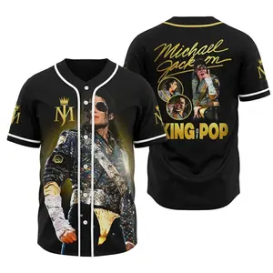 MJ Baseball Jersey – King of Pop Outfit – Unisex Streetwear