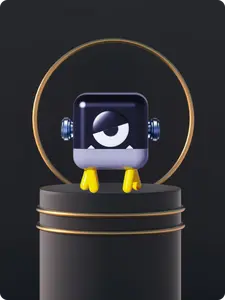 Desktop Stressrelief Toys that Can Move Automatically- Black StepBot