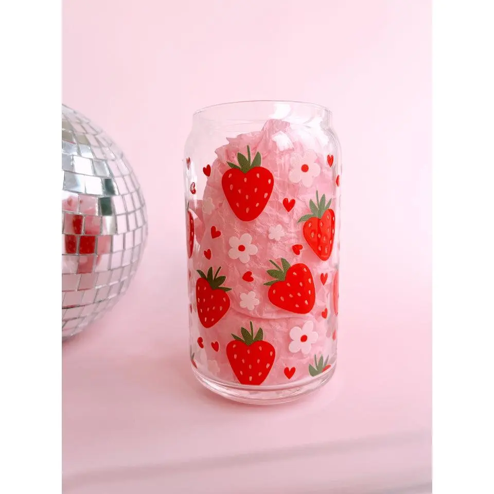 Strawberry Dreams Glass Cup