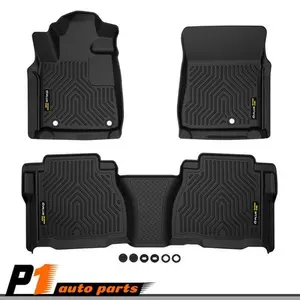 TPE Floor Mats Fit For 2007-11 Toyota Tundra Double Cab / CrewMax All-Weather Car Interior Accessory Truck Accessories