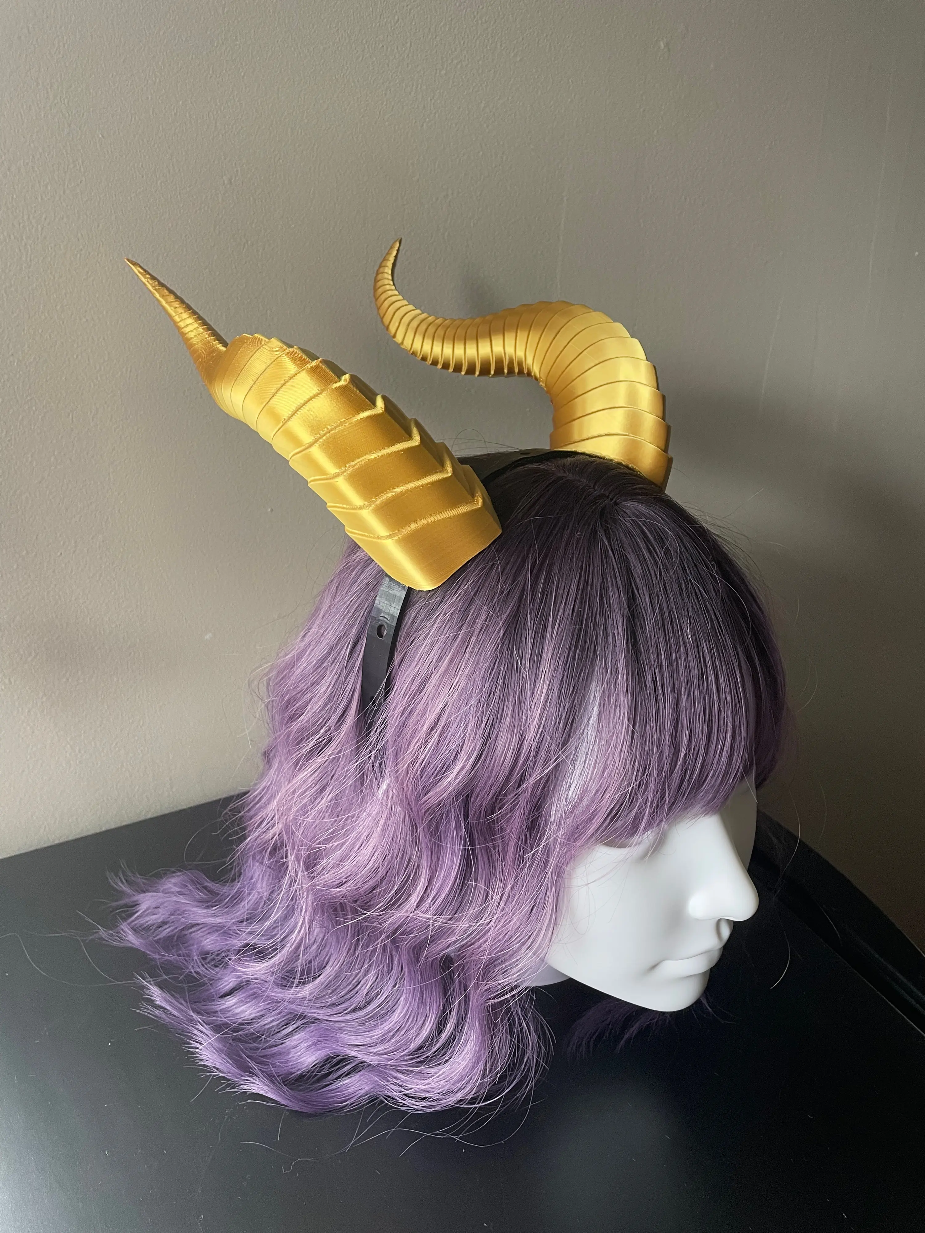 3D Printed Dragon Horns Headband - Halloween and Cosplay Accessory