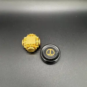 Metal Fidget Spinner Toy, 2 Counts/set Double Layer Fidget Spinner, Stress Relief Toy for Adults, Office Gift