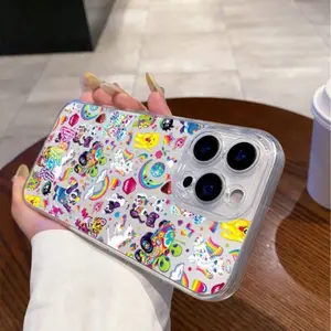 Transparent Phone Case, Cool Lisa Frank Style, Colorful Alien Unicorn Pattern, Shockproof Tpu, Fits iPhone 17/16/15/14/13/12/11/xsm/XS/XR/7/8