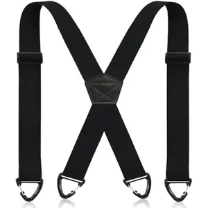 1.5" Wide Hidden Invisible Suspenders for Men Under Clothes, Adjustable Snap Loop Snap Hook Design, Comfort Elastic Braces for Daily Wear, Unisex
