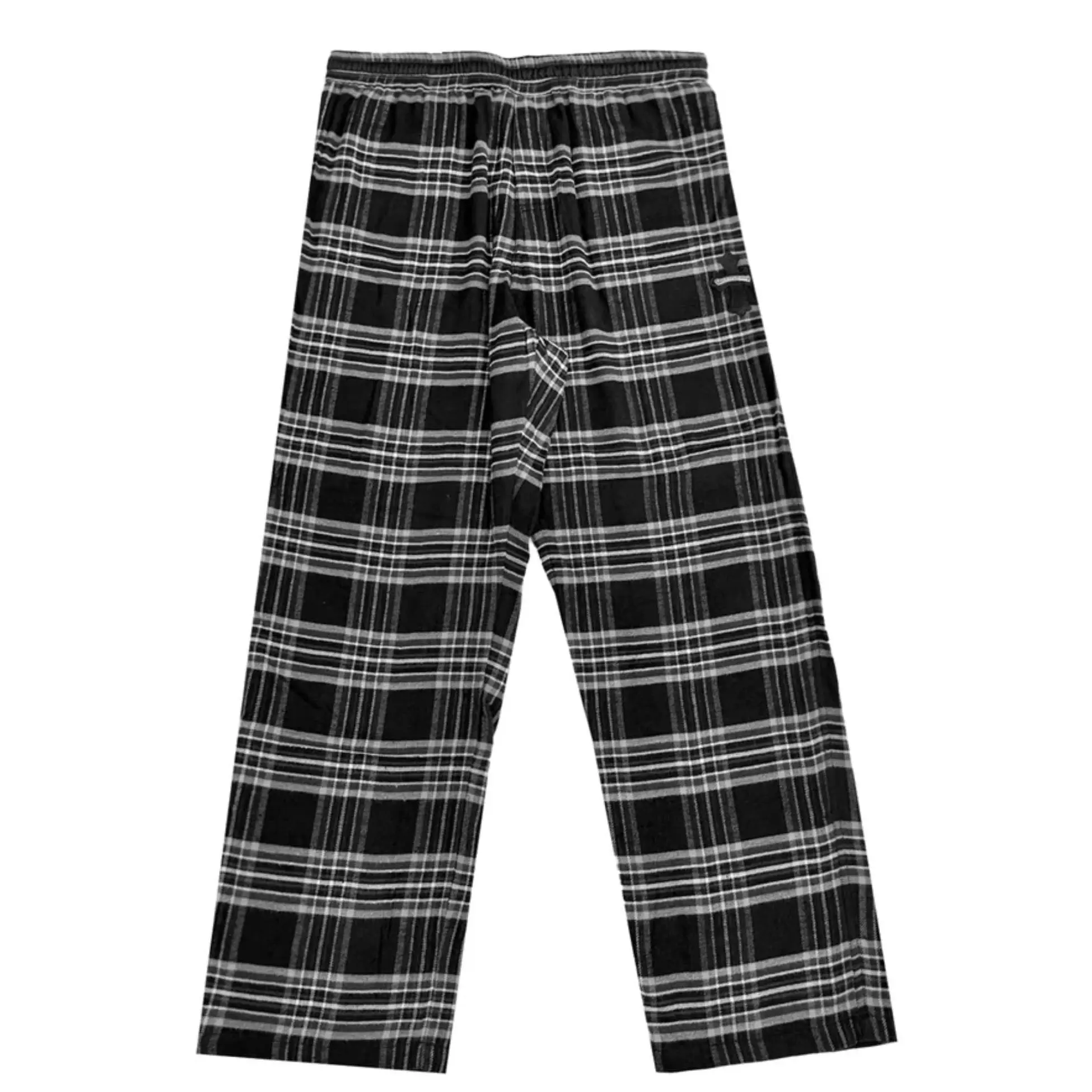 1191530 Chrome Hearts Cross Patch Plaid Flannel Pants Grey